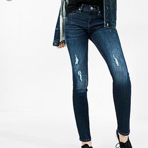 Express Destroyed Midrise Legging Jean